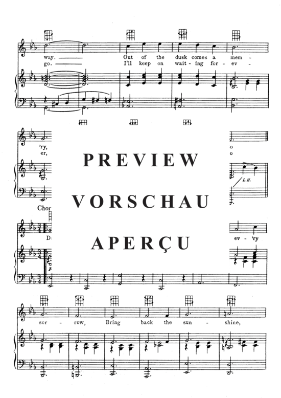 Produktgalerie: Seite 4 von 8 Dawn Of To-Morrow , Popular Standard, Klavier und Gesang