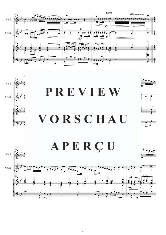 Produktgalerie: Seite 4 von 11 Trio Sonata No.12 in B-Dur Op.1, , 2 Violinen und Cembalo