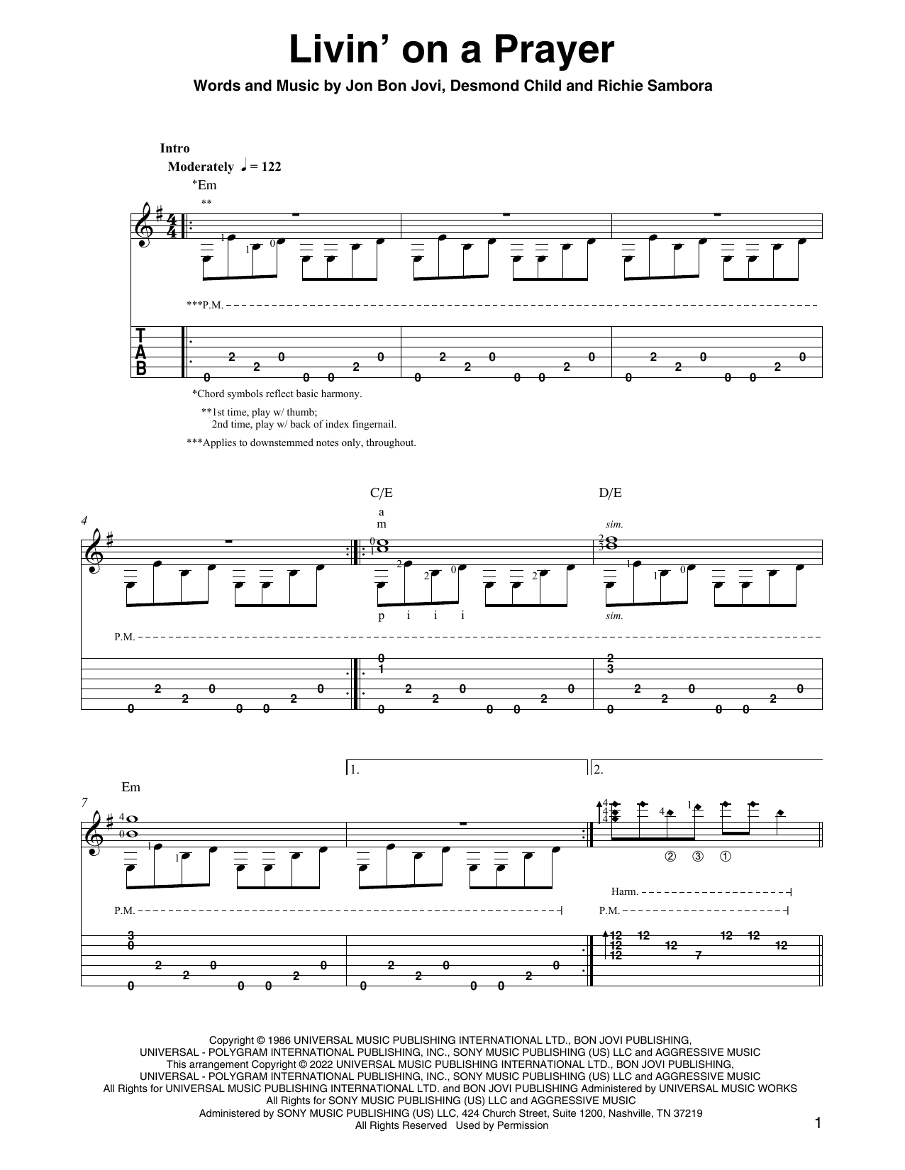 Produktbild zu: Livin' On A Prayer (arr. Ben Pila)