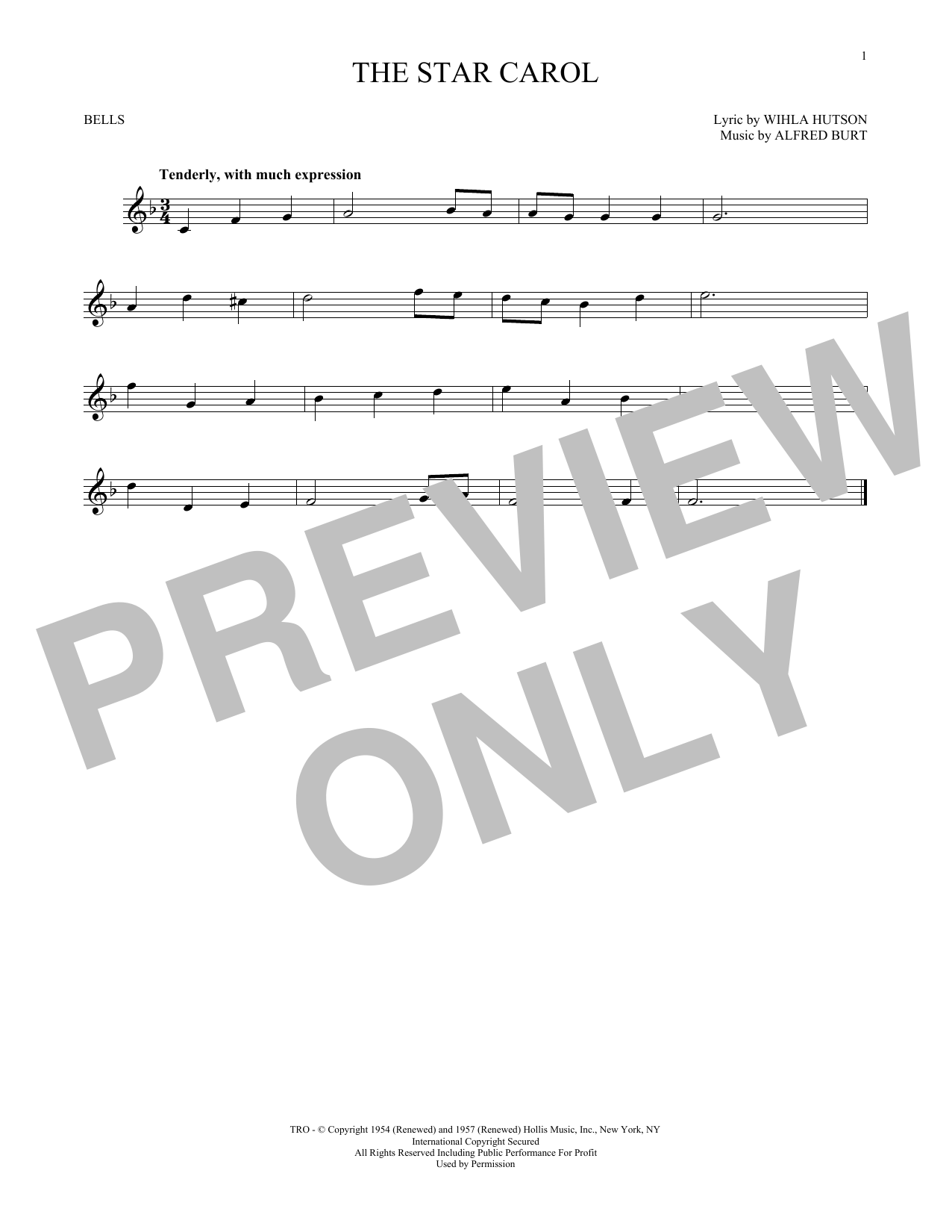 Produktgalerie: Seite 1 von 1 The Star Carol, Alfred Burt, Percussion