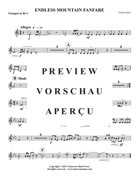 Product gallery: Page 18 of 21 Endless Mountain Fanfare , , (Brass Ensemble)