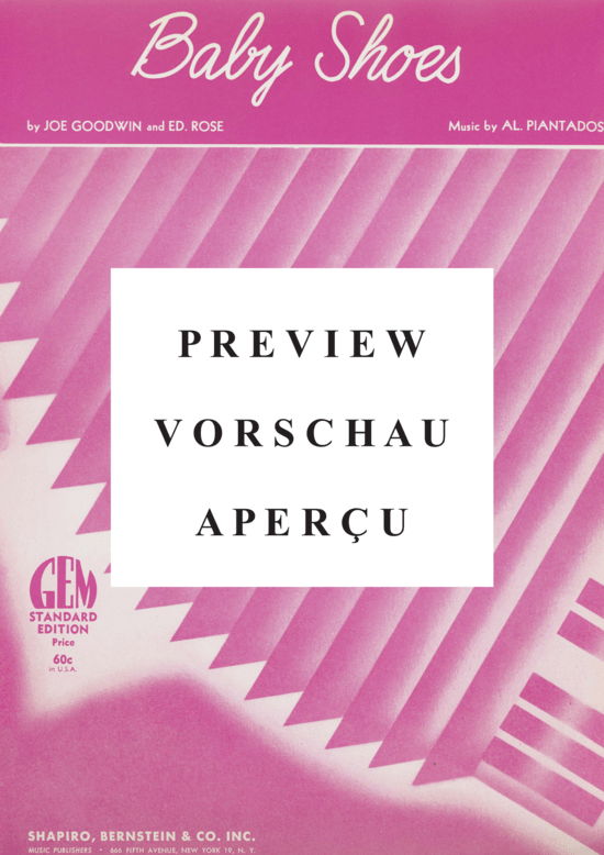Produktgalerie: Seite 2 von 8 Baby Shoes , Goodwin, Joe  and Ed. Rose , Klavier und Gesang