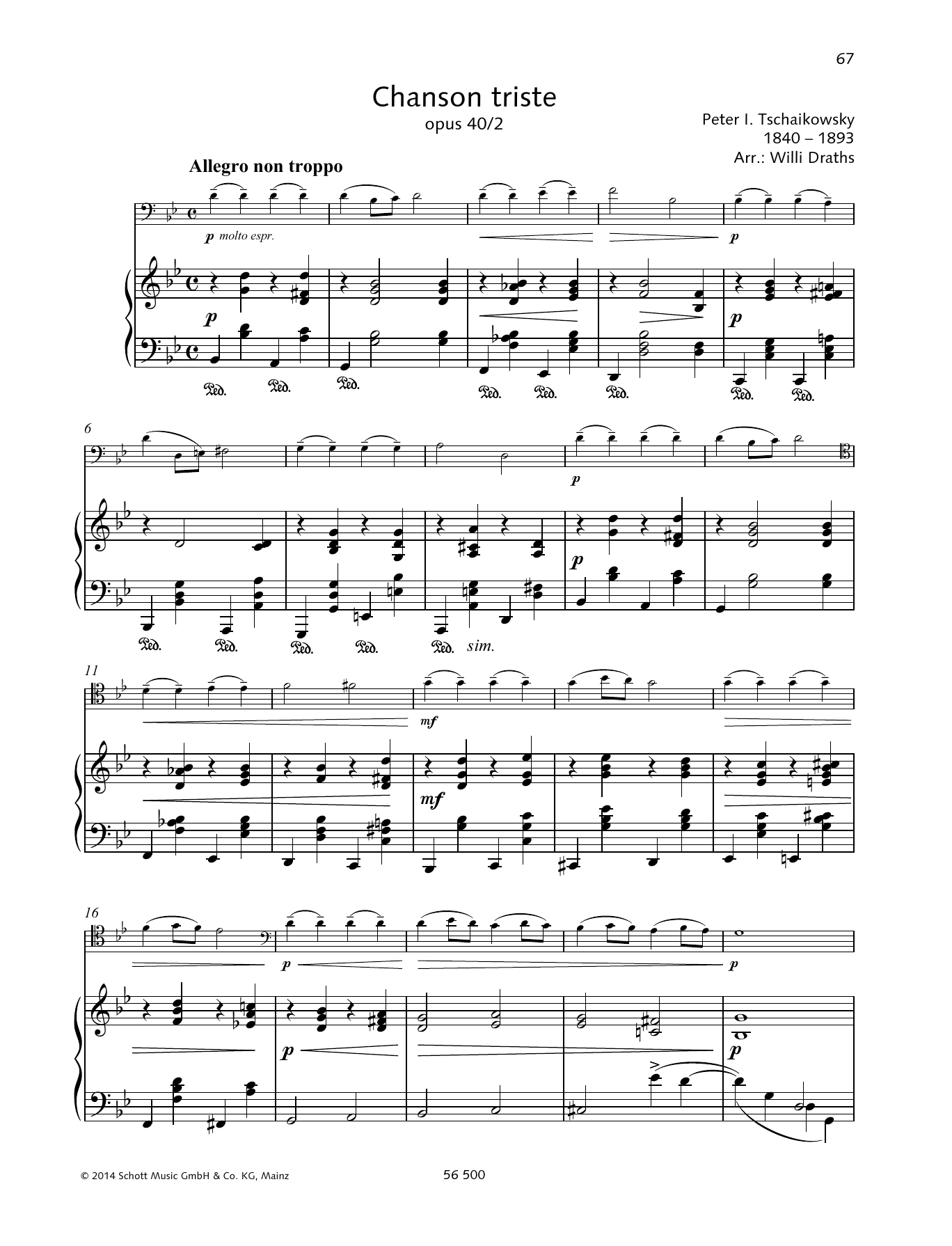 Produktbild zu: Chanson Triste