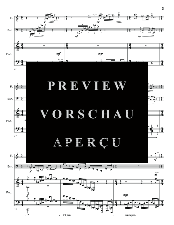 Produktgalerie: Seite 7 von 11 Inflection Points, , (Trio Querflöte, Fagott und Klavier)