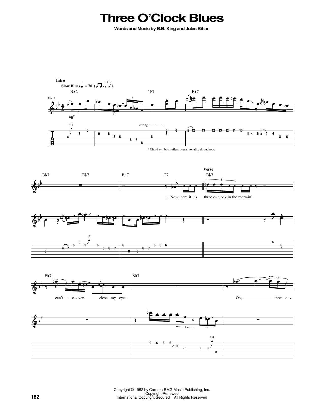 Product gallery: Page 1 of 1 Three O'Clock Blues, B.B. King