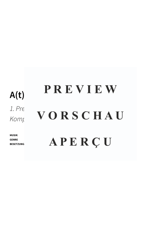 Product gallery: Page 3 of 11 A(t)men - 1. Preis des 32. Siegburger Kompositionswettbewerbs, , Oboe Solo