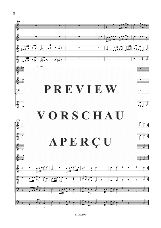 gallery: Sonata à 7 (Partitur und Stimmen), , Gemischtes Ensemble 7 Blockflöten und BC