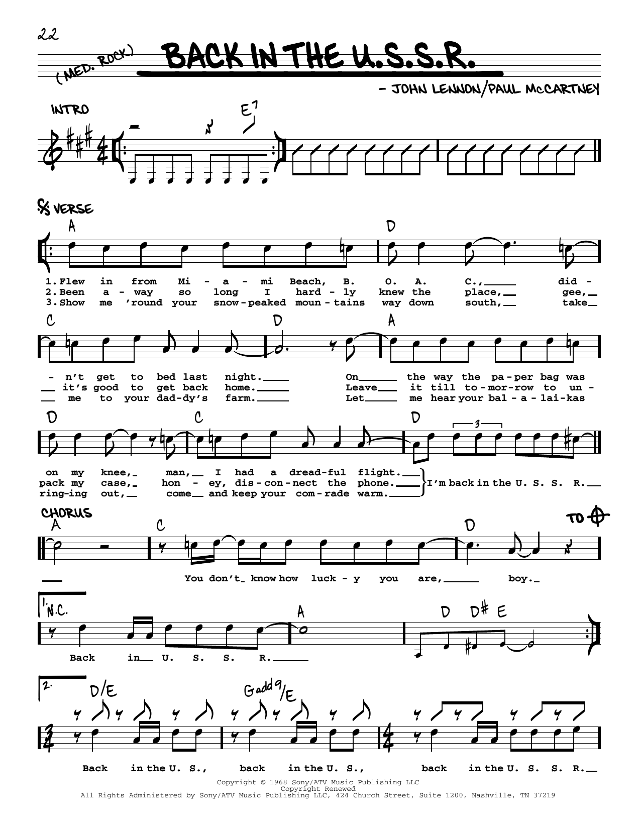 Produktbild zu: Back In The U.S.S.R. [Jazz version]