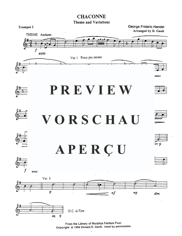 Produktgalerie: Seite 7 von 11 Chaconne, , Blechbläserquartett