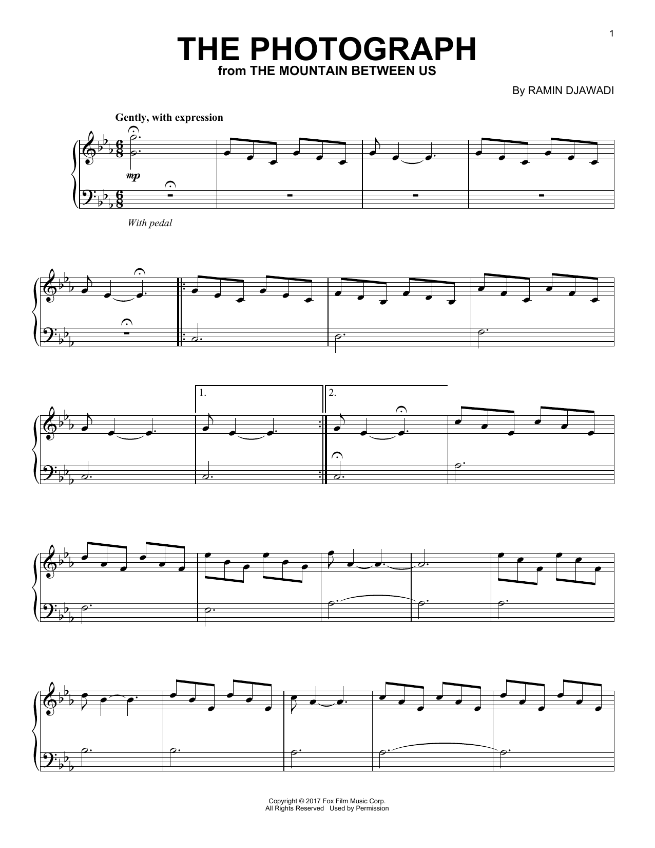 Product gallery: Page 1 of 1 The Photograph (from The Mountain Between Us), Ramin Djawadi