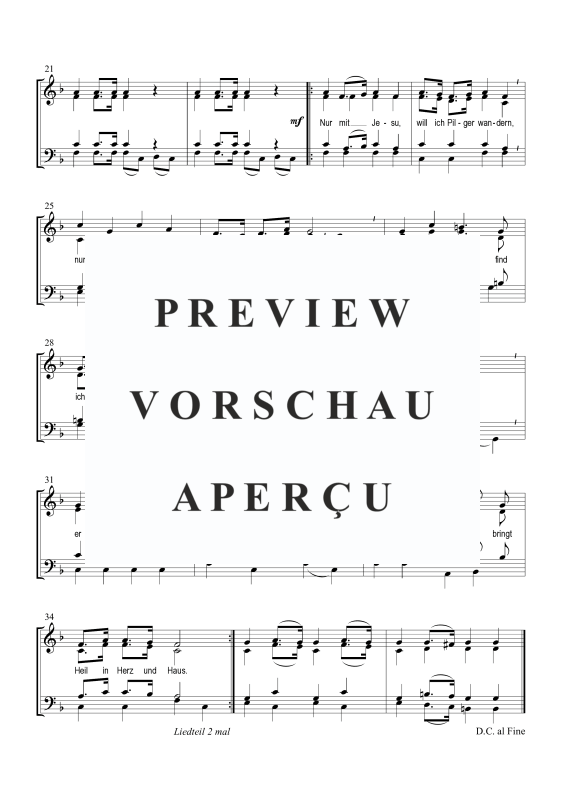 Produktgalerie: Seite 3 von 5 Pilger Jesu-Marsch, , Posaunenchor