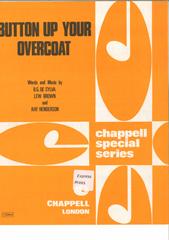 cover: Button Up Your Overcoat, Lew Brown