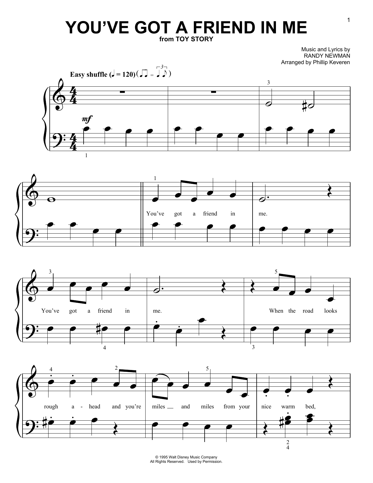 Produktbild zu: You've Got A Friend In Me (from Toy Story) (arr. Phillip Keveren)