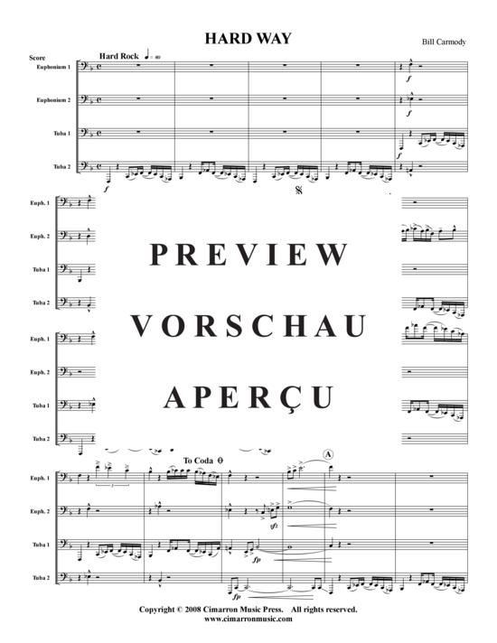 Product gallery: Page 2 of 10 Hard Way , , (Tuba Quartet: 2x Baritone, 2xTuba)