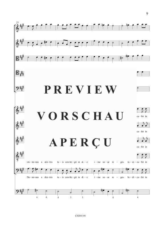 gallery: 2 Psalmen (Psalm 109: Dixit Dominus / Psalm 110: Confitebor tibi), , (Gemischtes Ensemble 5 Vokalstimmen, 2 Violinen, 2 Violen, Violone und BC)