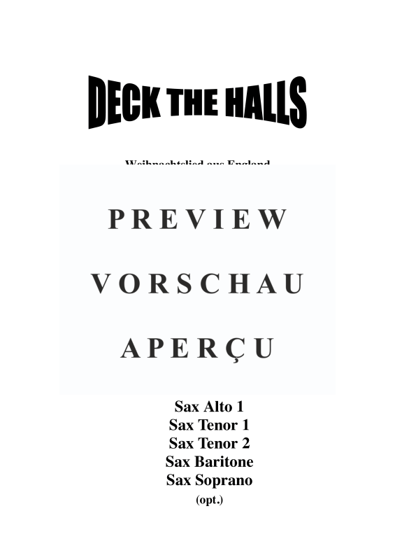 gallery: Deck The Halls, , Saxophonquintett AATTB