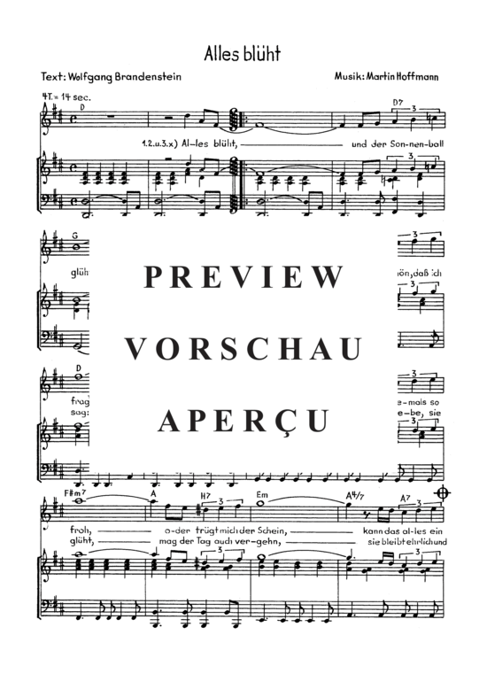 Product gallery: Page 4 of 4 Alles blüht , , Piano and Voice