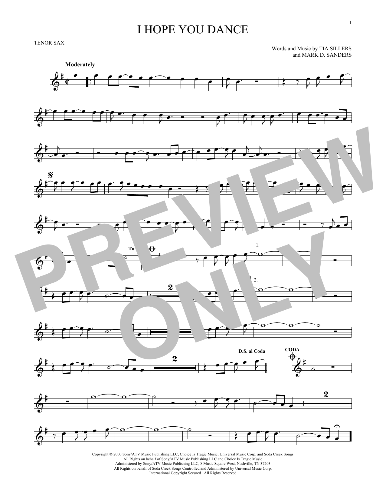 Product gallery: Page 1 of 1 I Hope You Dance, Lee Ann Womack with Sons of the Desert