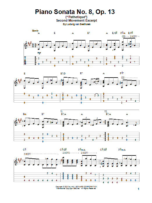 Product picture to: Piano Sonata No. 8, Op. 13 ("Pathetique"), 2nd Movement