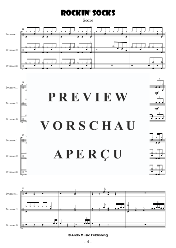 Produktgalerie: Seite 6 von 11 Rockin Socks, , Drumset Trio