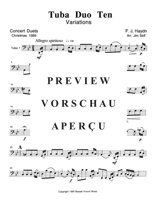 Produktgalerie: Seite 17 von 21 Concert Duets Vol. 2 , , (Tuba Duett)