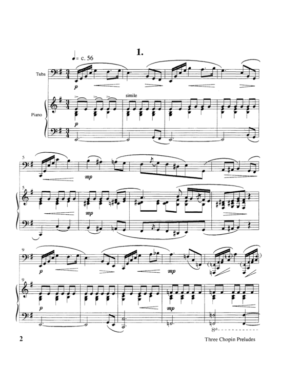 Product picture to: Three Chopin Preludes Frederick Chopin
