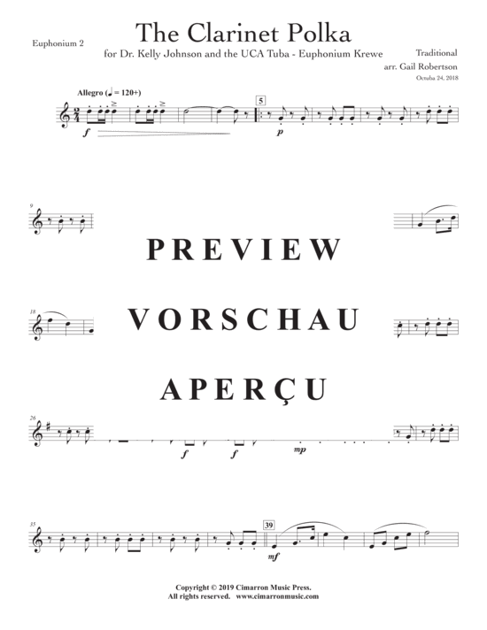 Product gallery: Page 17 of 21 Clarinet Polka, The , , (Tuba Quartet EETT + Euphonium Solo)