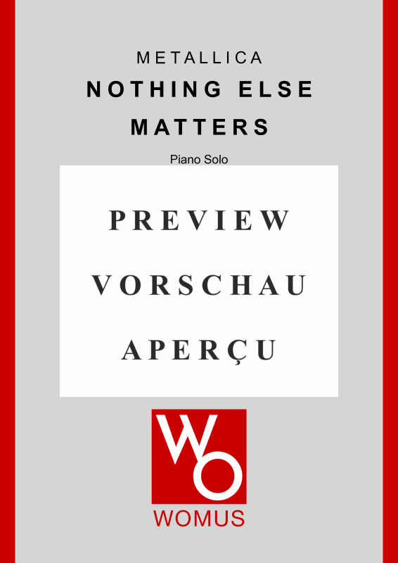 gallery: Nothing Else Matters, Metallica, (piano solo)