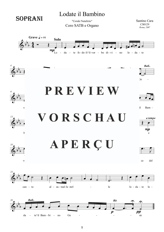 Produktgalerie: Seite 6 von 9 Lodate il Bambino - Canto di Natale, , Gemischter Chor und Orgel