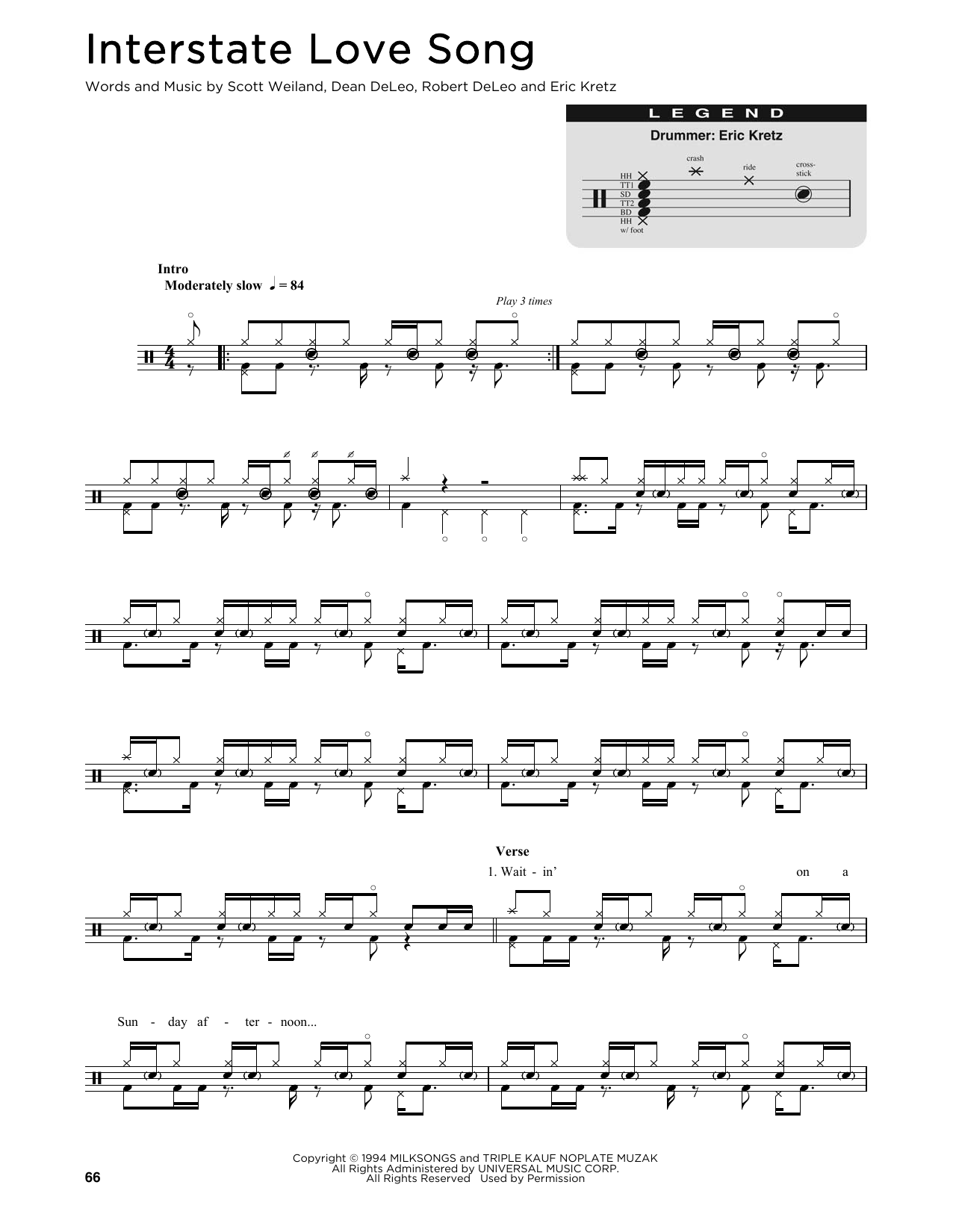 Product gallery: Page 1 of 1 Interstate Love Song, Stone Temple Pilots