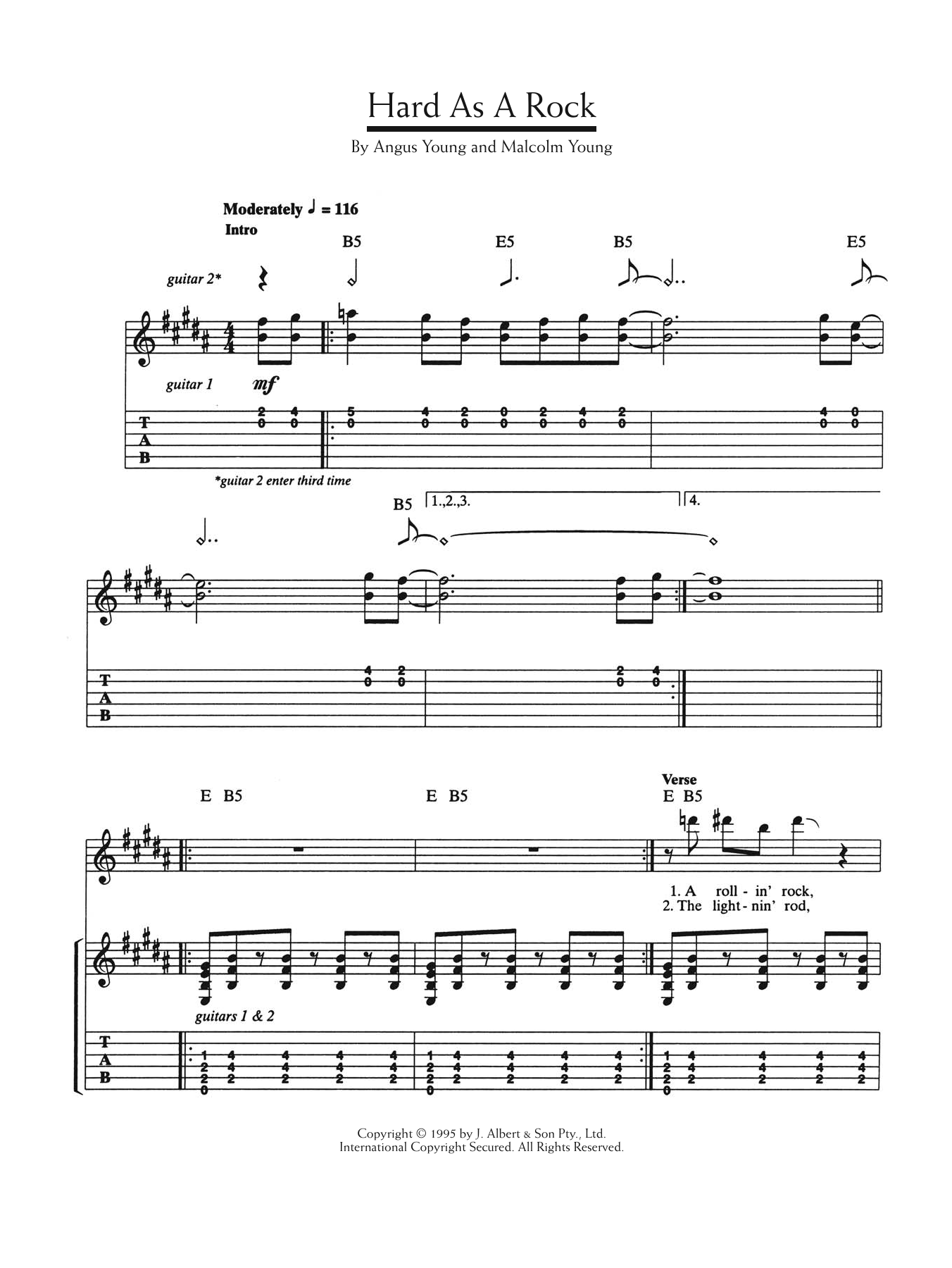 Produktgalerie: Seite 1 von 1 Hard As A Rock, AC/DC, Gitarre