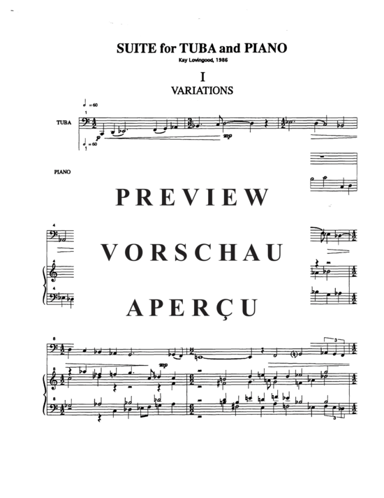 Produktgalerie: Seite 3 von 21 Suite , , (Tuba + Klavier)