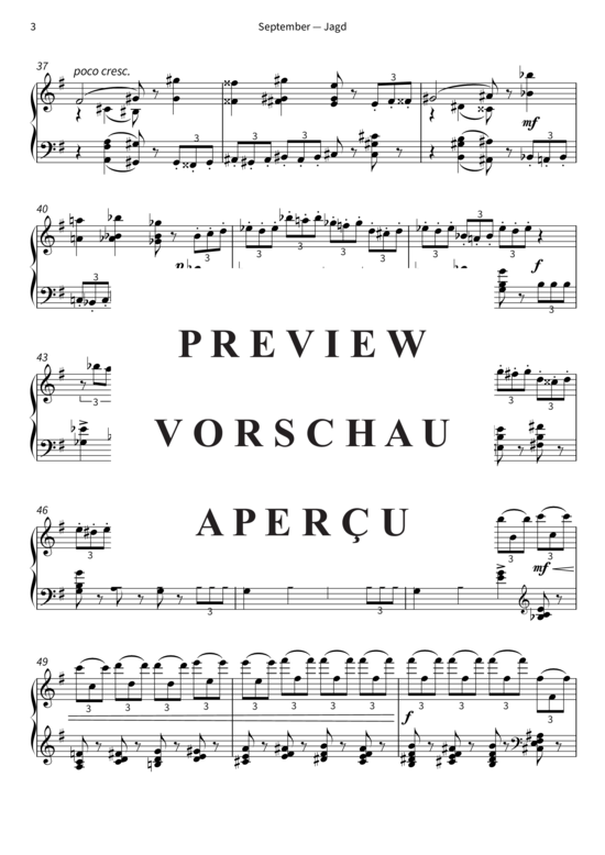 Product gallery: Page 6 of 8 September - Jagd - Die Jahreszeiten op. 37b, Nr. 9 , , Piano Solo