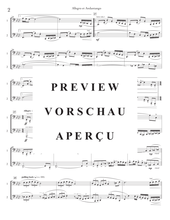 Product gallery: Page 4 of 9 Allegro and Andantango , , (Tuba Duet)