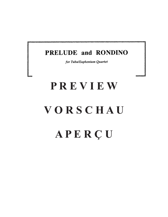 Product gallery: Page 3 of 21 Prelude and Rondino , , (Tuba Quartett EETT)