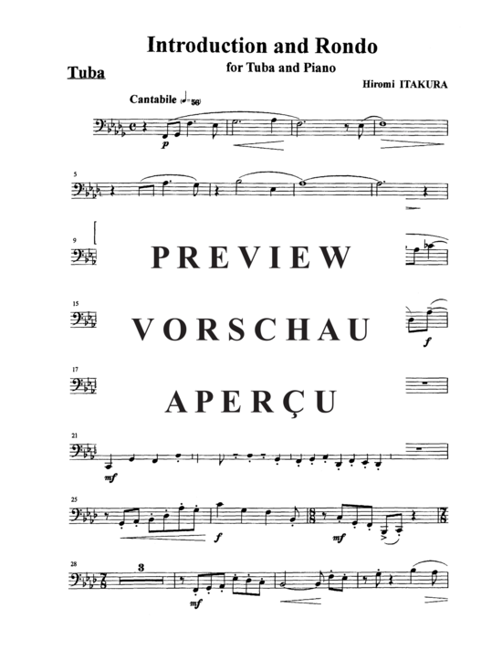 Produktgalerie: Seite 16 von 19 Introduction and Rondo , , (Tuba + Klavier)