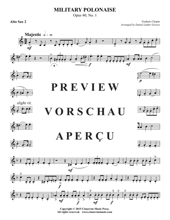 Product gallery: Page 9 of 16 Military Polonaise , , (Saxophone quintet AATTB)