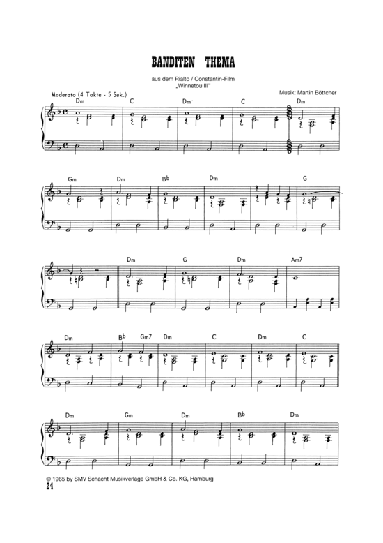 Product picture to: Banditen Thema Karl May Filmmelodie