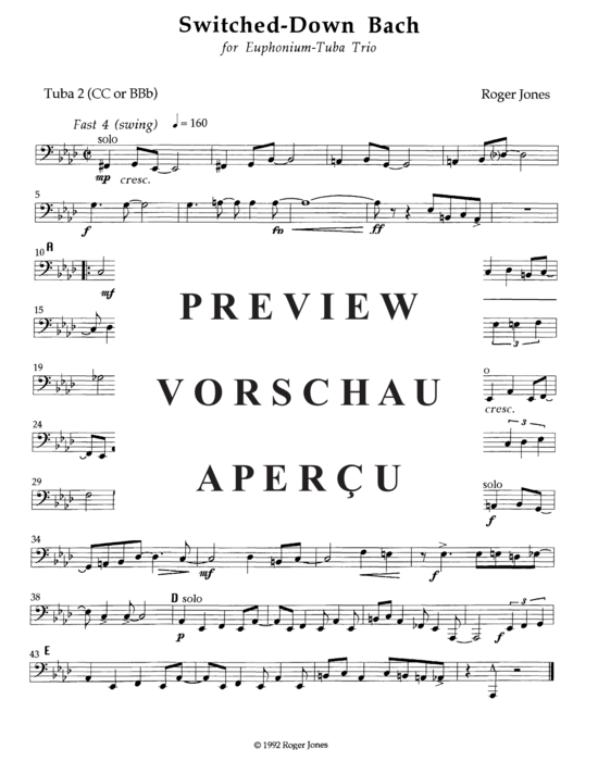 Produktgalerie: Seite 7 von 8 Switched Down Bach , , (Tuba Trio ETT)