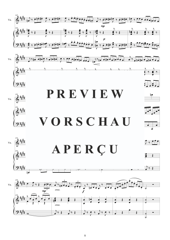 Produktgalerie: Seite 9 von 11 Streichquartett Nr. 2 in E-Dur, , Violine und Klavier