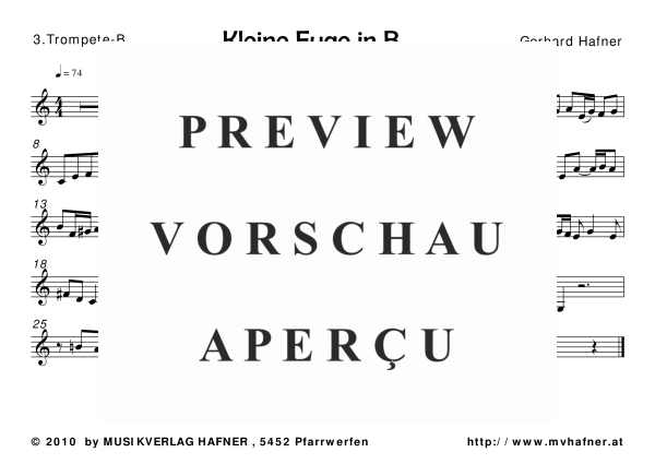 Produktgalerie: Seite 11 von 11 Kleine Fuge in B für 5 Blechbläser, , (Blechbläser Quintett)