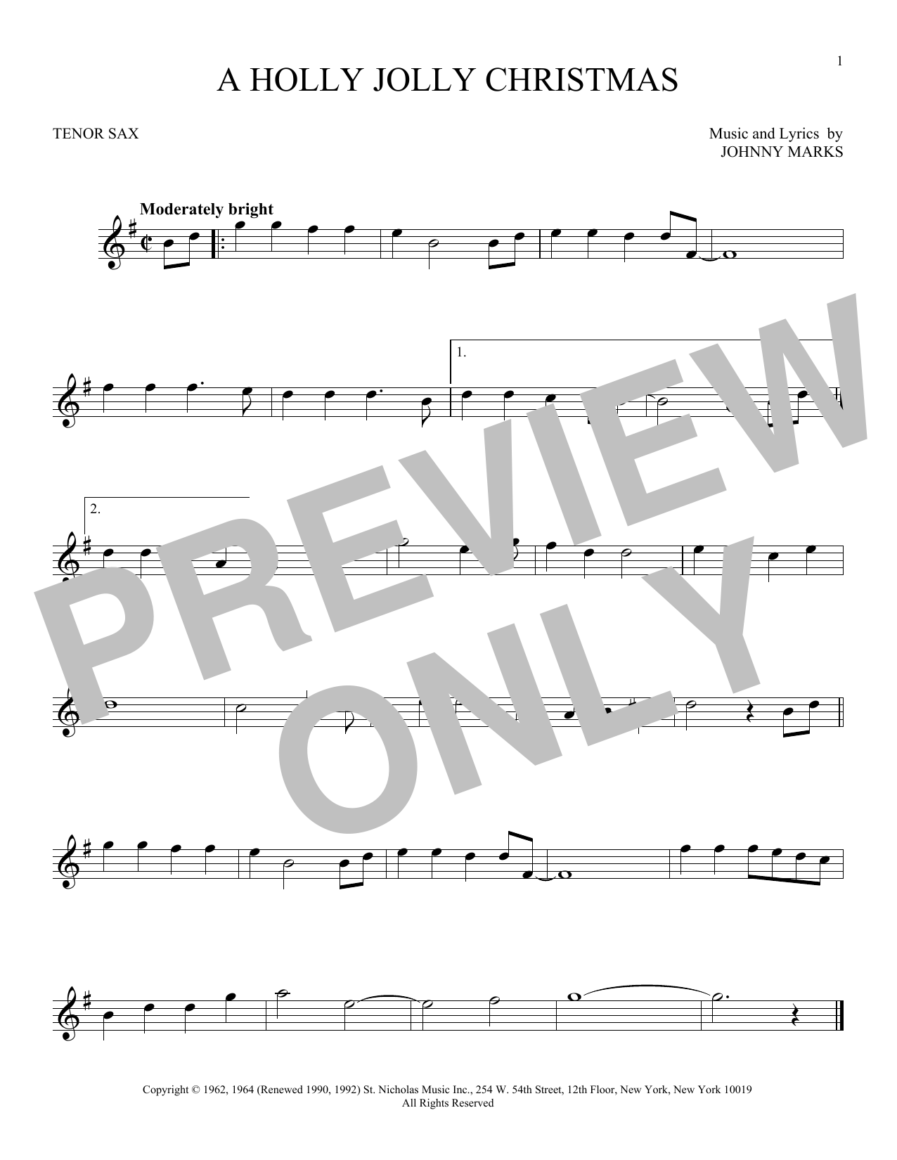 Product gallery: Page 1 of 1 A Holly Jolly Christmas, Johnny Marks