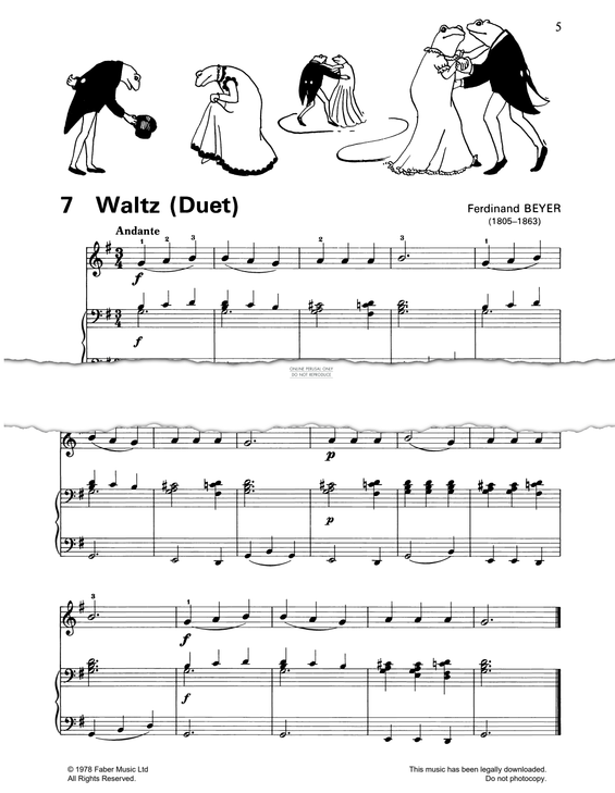 Produktgalerie: Seite 1 von 1 Waltz, Ferdinand Beyer, Klavier
