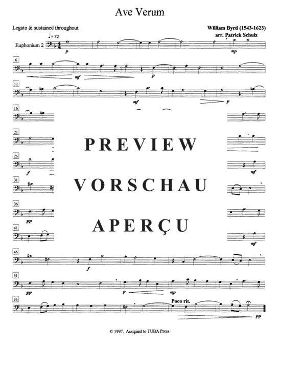 Product gallery: Page 8 of 10 Ave Verum , , (Tuba Quartett EETT)