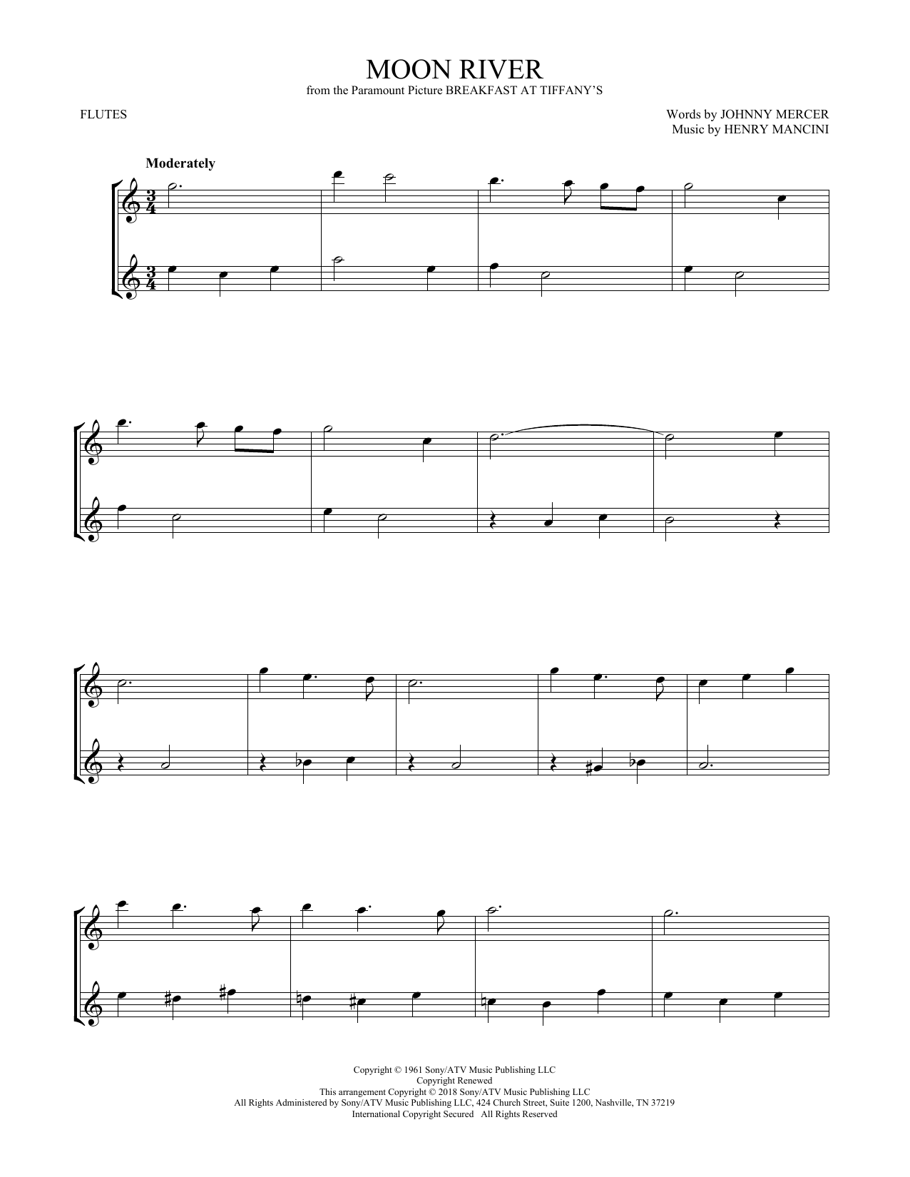 Product gallery: Page 1 of 1 Moon River, Andy Williams