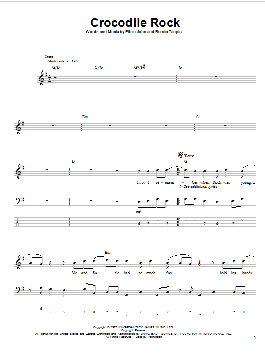 Produktgalerie: Seite 1 von 1 Crocodile Rock, Elton John