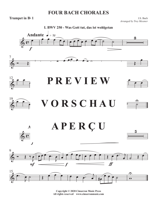 gallery: Four Bach Chorales , , (BlechbläserQuintett)