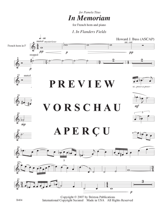 Produktgalerie: Seite 20 von 21 In Memoriam , , (Horn und Klavier)