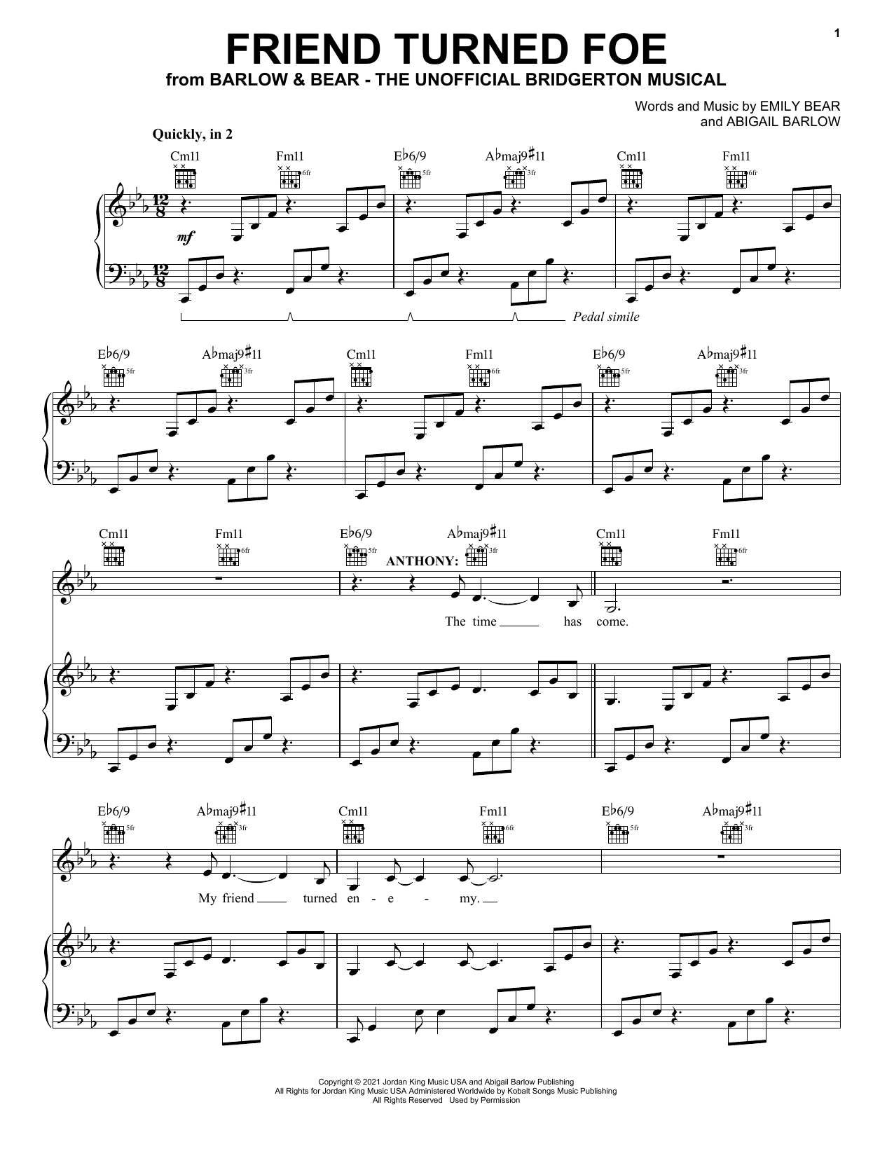 Produktbild zu: Friend Turned Foe (from The Unofficial Bridgerton Musical)