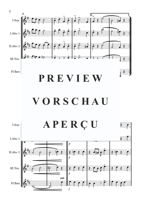 gallery: Santa Claus Is Coming To Town, , Saxophone Quartet S/A A T B